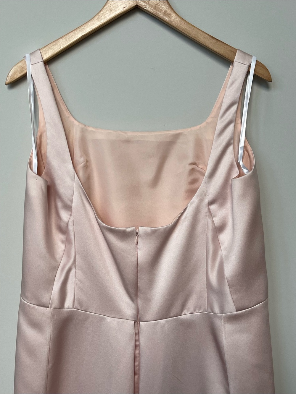 Vera Wang | Vintage Pink Satin Maxi Dress Bridesmaid Wedding Formal Event - Picture 5 of 7